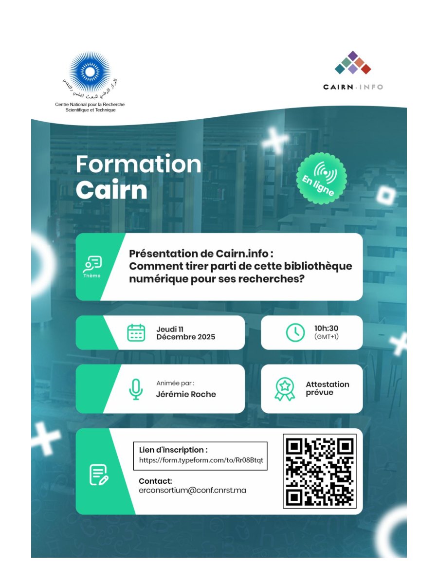 تكوين Cairn.info — 11 دجنبر 2025