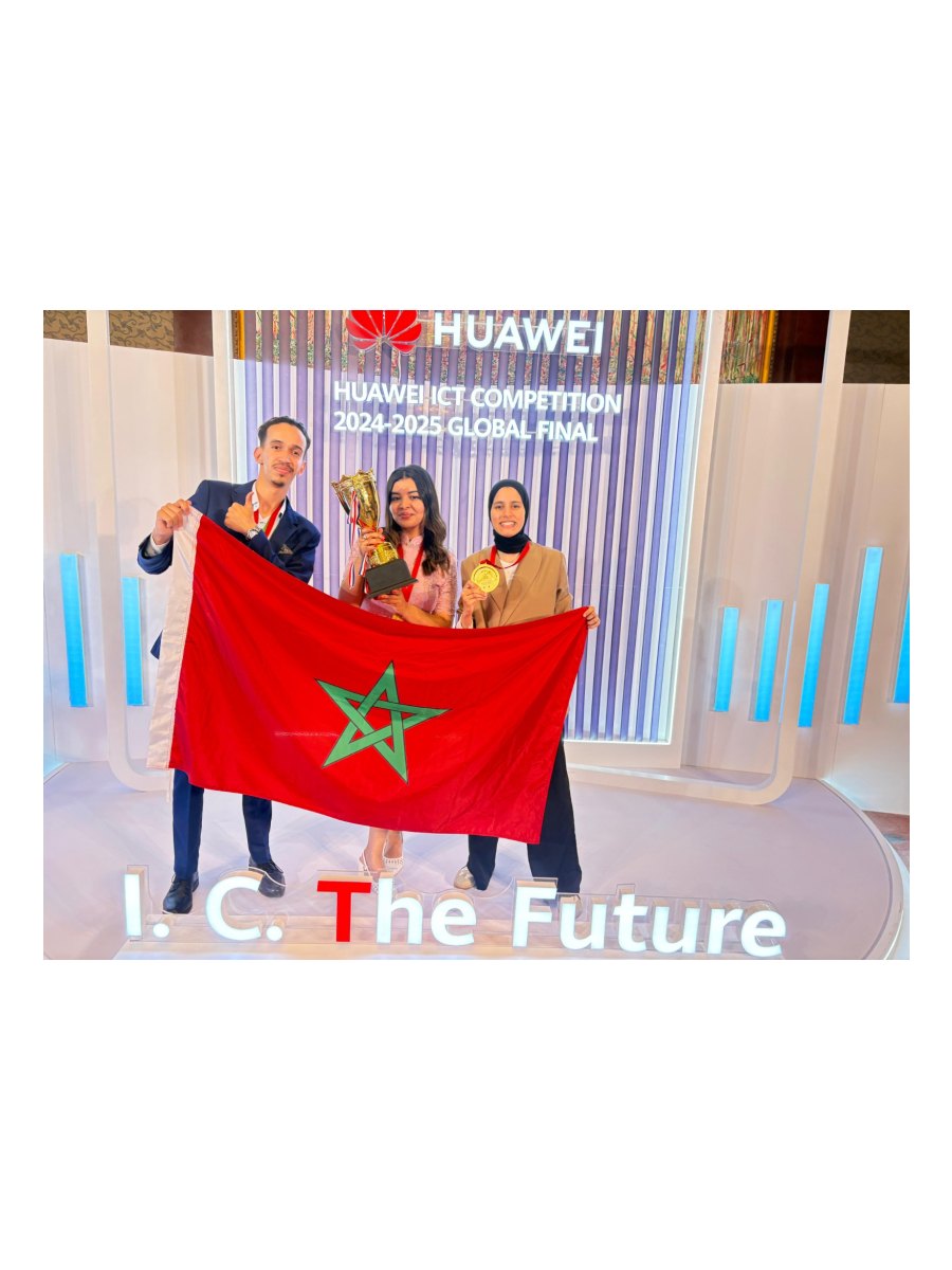 مسابقة هواوي لتكنولوجيا المعلومات — جامعة مولاي إسماعيل تفوز بالجائزة الكبرى للابتكار بشنجن