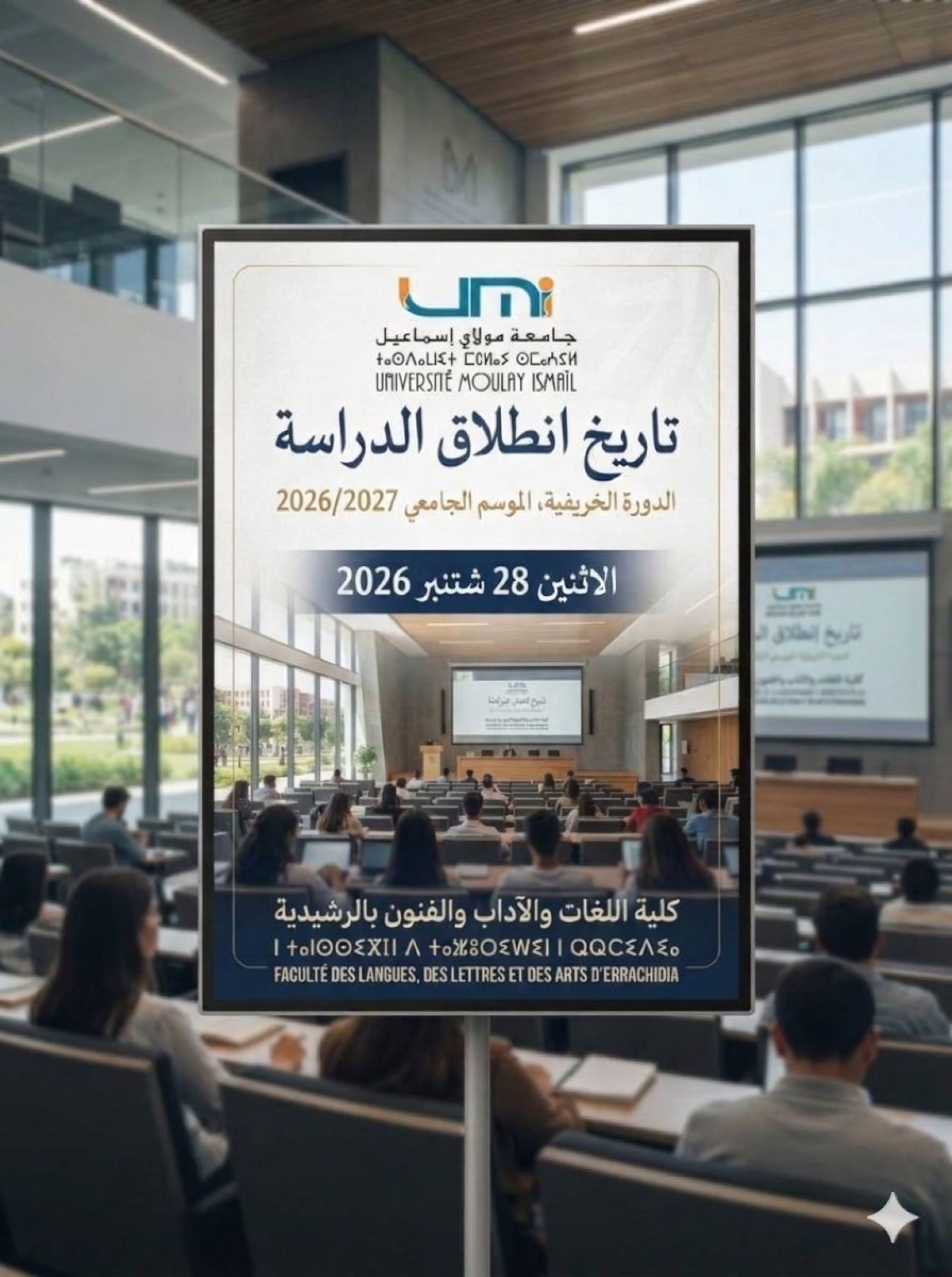 تاريخ انطلاق الدراسة – الدورة الخريفية(2026-2027)